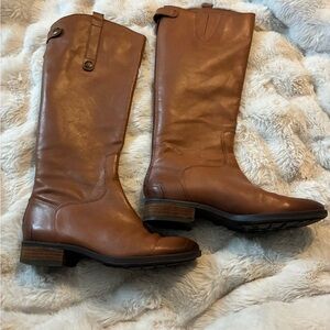 Sam Edelman Brown Leather Equestrian Boots
